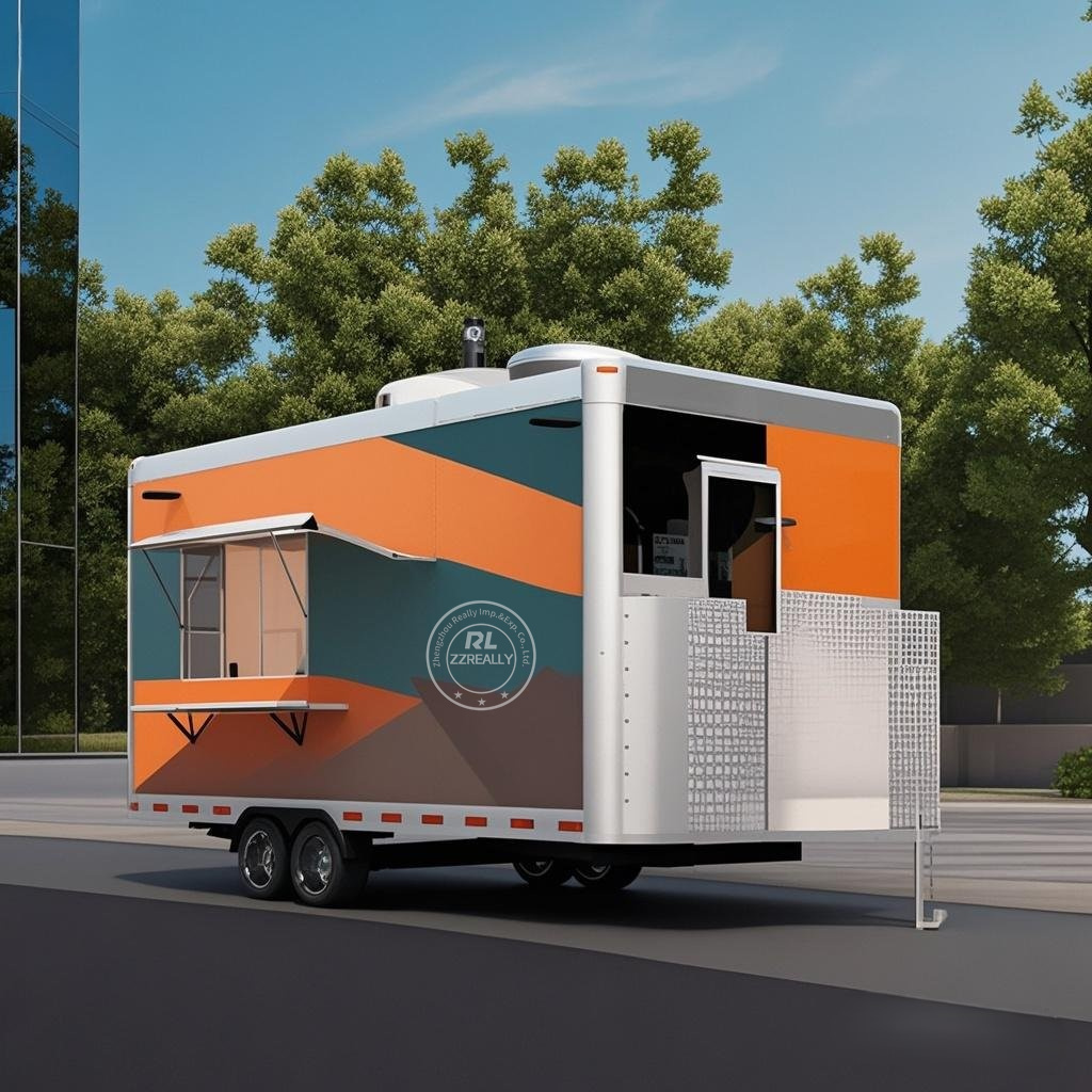 Coffee Van Equipment - Wózek z przekąskami, food truck, mobilna
