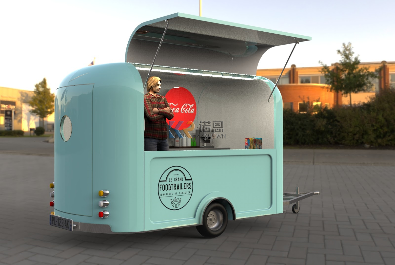 W pełni wyposażona przyczepa k – Coffee Vending Equipment recenzja i cena