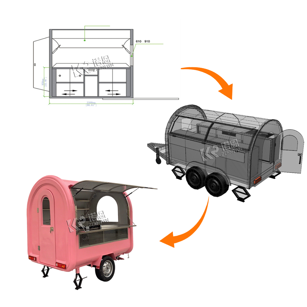Wózek gastronomiczny na ulicy  – Coffee Van Equipment recenzja i cena